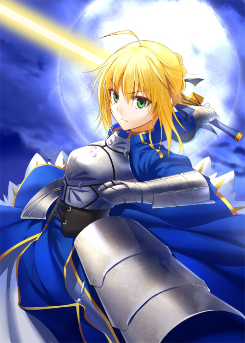 artoria pendragon and saber (fate and 1 more) drawn by heirou