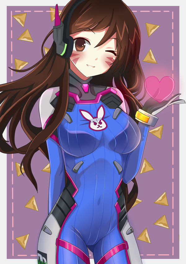 d.va (overwatch and 1 more) drawn by mikitori