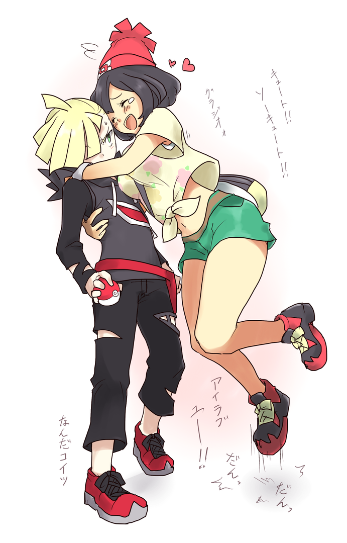 selene and gladion (pokemon and 1 more) drawn by muu_(saynonomori)
