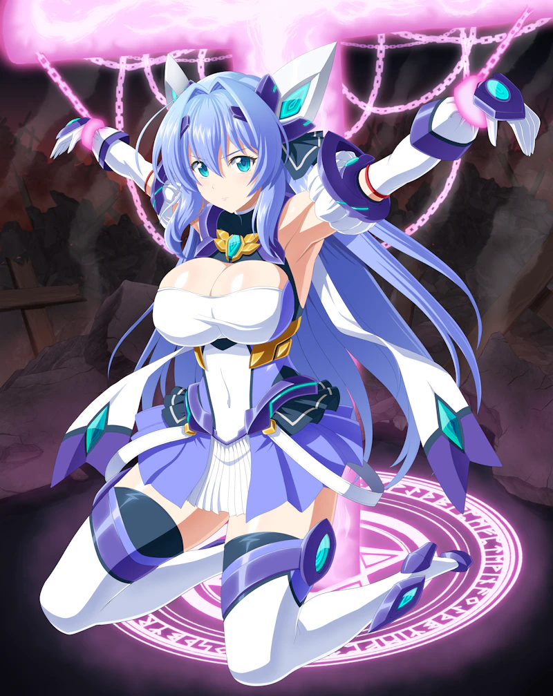 katsuragi marina and exs-tia (kouyoku senki exs-tia) drawn by mucoro