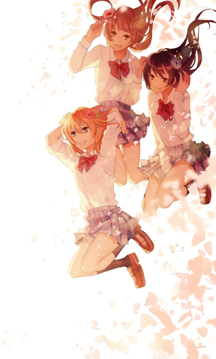 sonoda umi, minami kotori, and kosaka honoka (love live! and 1 more) drawn by kabocha_(kabocha0726)
