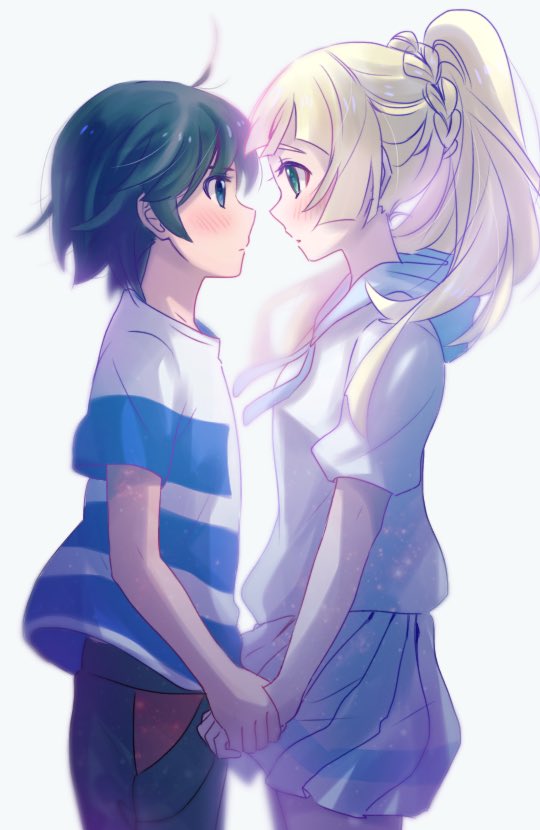 lillie and elio (pokemon and 1 more) drawn by wasa_(wanosabi)