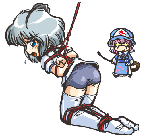 konpaku youmu and saigyouji yuyuko (touhou) drawn by winn