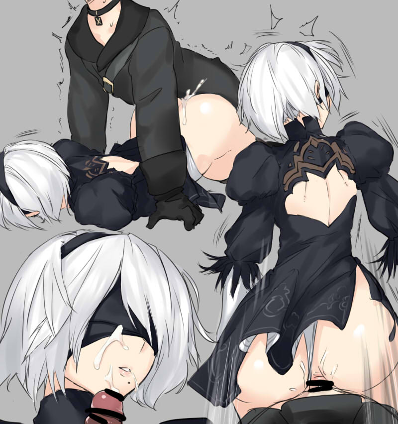 2b and 9s (nier and 1 more) drawn by negresco