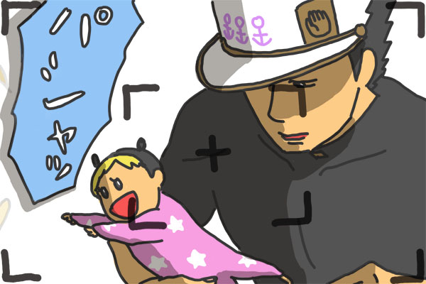 kujo jotaro and kujo jolyne (jojo no kimyou na bouken and 2 more) drawn by imoichi