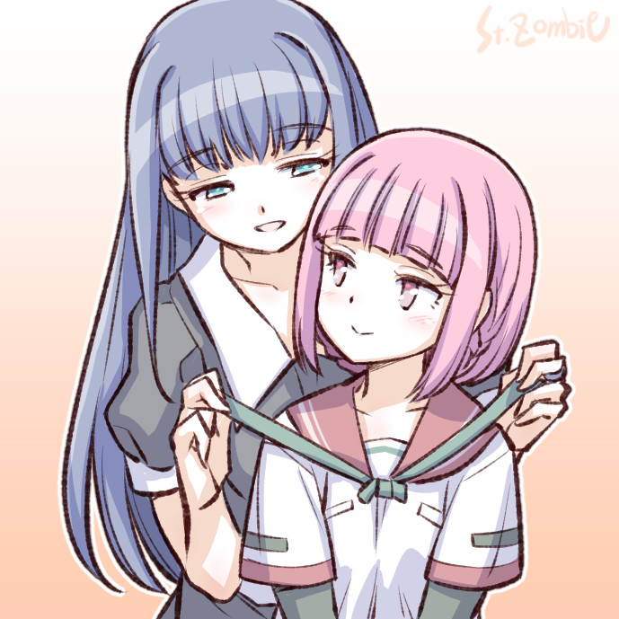 tamaki iroha and nanami yachiyo (mahou shoujo madoka magica and 1 more) drawn by studiozombie