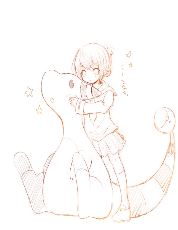 inazuma and ampharos (kantai collection and 1 more) drawn by chita_(ketchup)