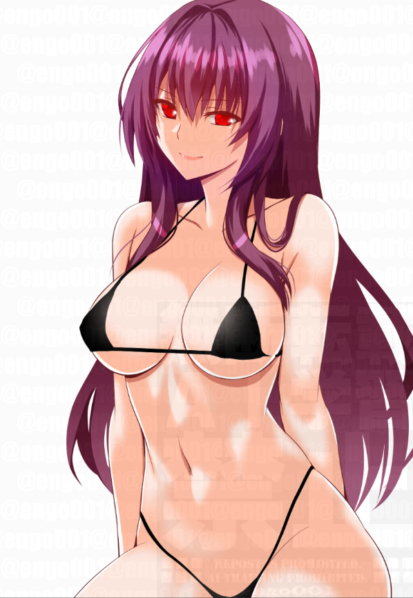 scathach (fate and 1 more) drawn by engo_(aquawatery)