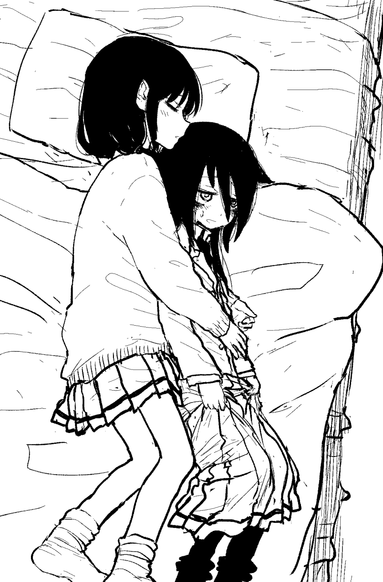 kuroki tomoko and tamura yuri (watashi ga motenai no wa dou kangaetemo omaera ga warui!) drawn by agagaga_(nagayama)