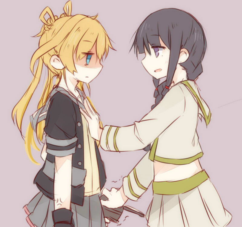 kitakami, abukuma, kitakami kai ni, and abukuma kai ni (kantai collection) drawn by fud