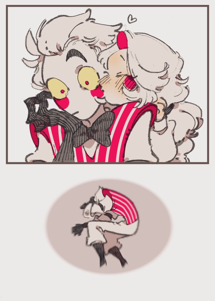 lucifer morningstar and charlie morningstar (hazbin hotel) drawn by user_vmhs4273