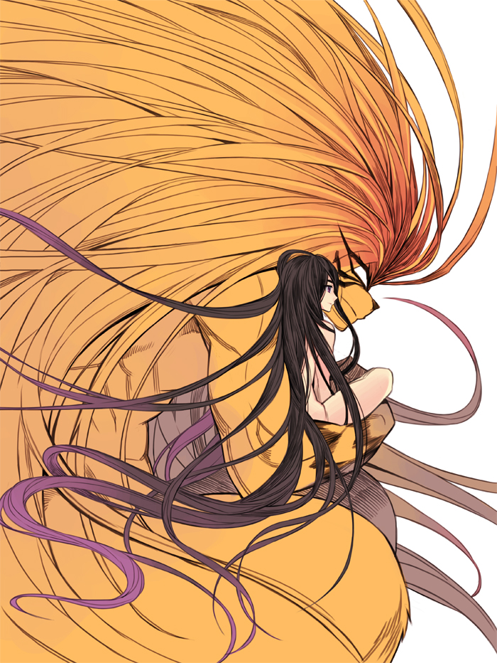 tora and aotsuki ushio (ushio to tora) drawn by winterseoya