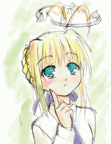 artoria pendragon and saber (fate and 1 more) drawn by anonymous_(japanese)