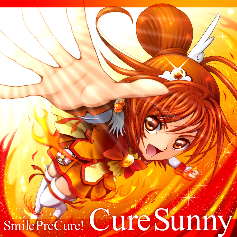 hino akane and cure sunny (precure and 1 more) drawn by sekken_kasu_barrier