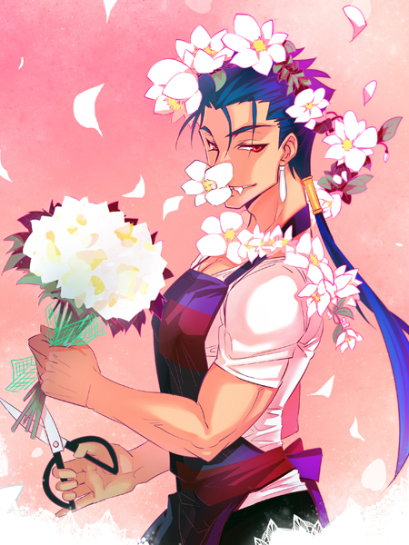 cu chulainn (fate and 1 more) drawn by jinjin_(wildginseng)