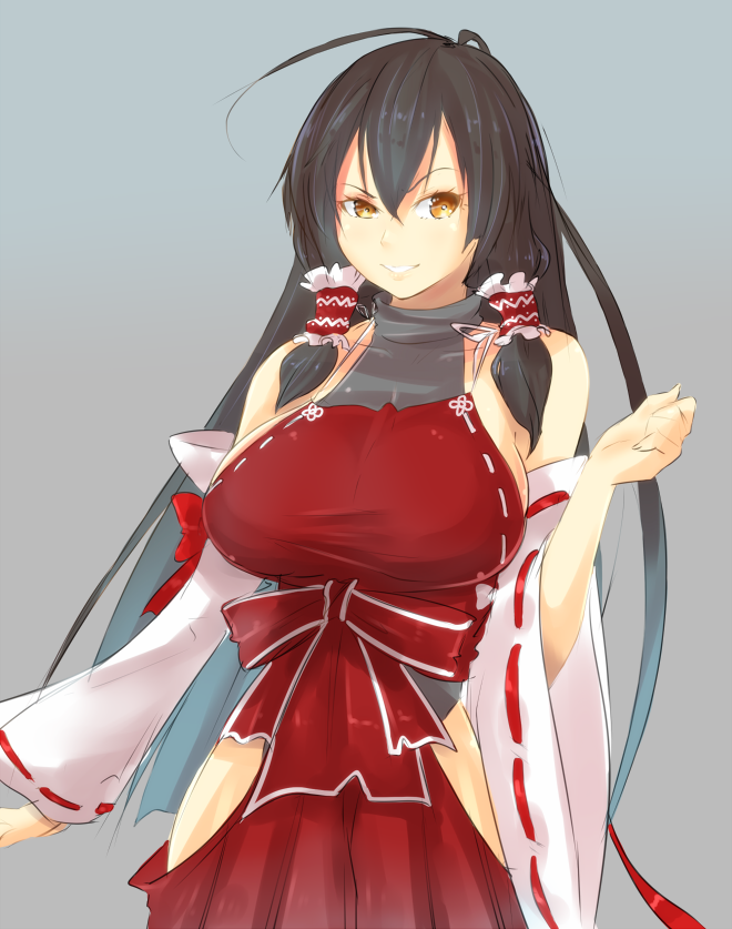 sendai hakurei no miko (touhou) drawn by magister