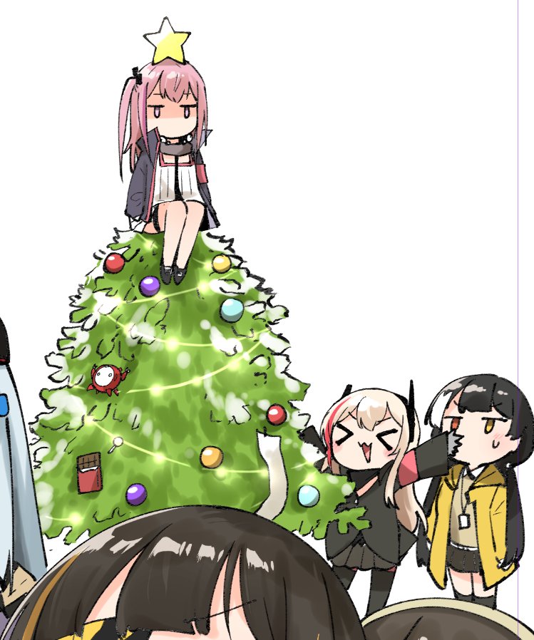 hk416, m16a1, m4a1, m4 sopmod ii, st ar-15, and 2 more (girls' frontline) drawn by junsuina_fujunbutsu