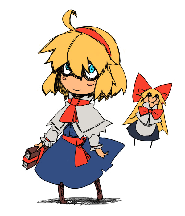 alice margatroid and shanghai doll (touhou) drawn by totteri