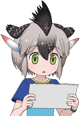 greater roadrunner (kemono friends and 1 more) drawn by maso_(ascii_art)