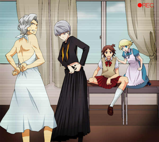narukami yu, alice, hanamura yousuke, tatsumi kanji, kuma, and 1 more (persona and 2 more)