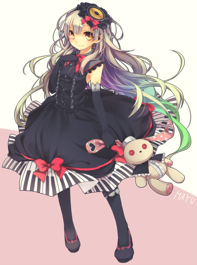 mayu and usano mimi (vocaloid) drawn by kuroi_(liar-player)