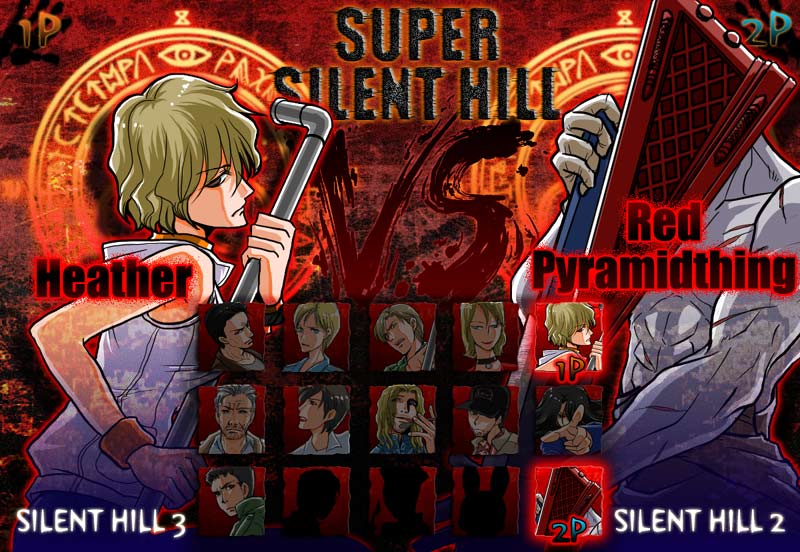 pyramid head, heather mason, james sunderland, henry townshend, harry mason, and 8 more (silent hill and 5 more) drawn by hige_(yosemite)