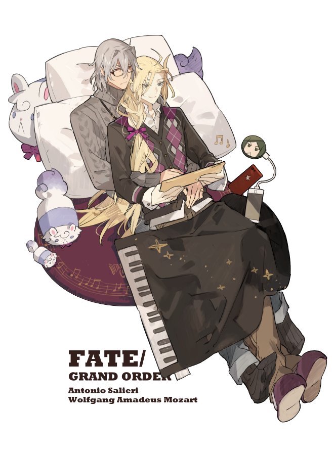 fou, antonio salieri, and wolfgang amadeus mozart (fate and 1 more) drawn by starshadowmagician