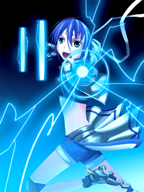 subaru nakajima and revolver knuckle (lyrical nanoha and 1 more) drawn by shintani_kyou