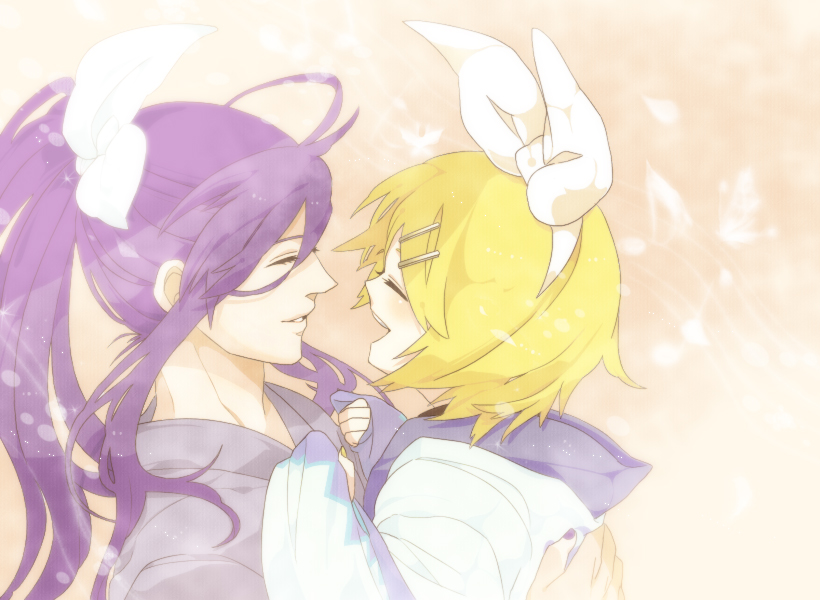 kagamine rin and kamui gakupo (vocaloid) drawn by nemurico