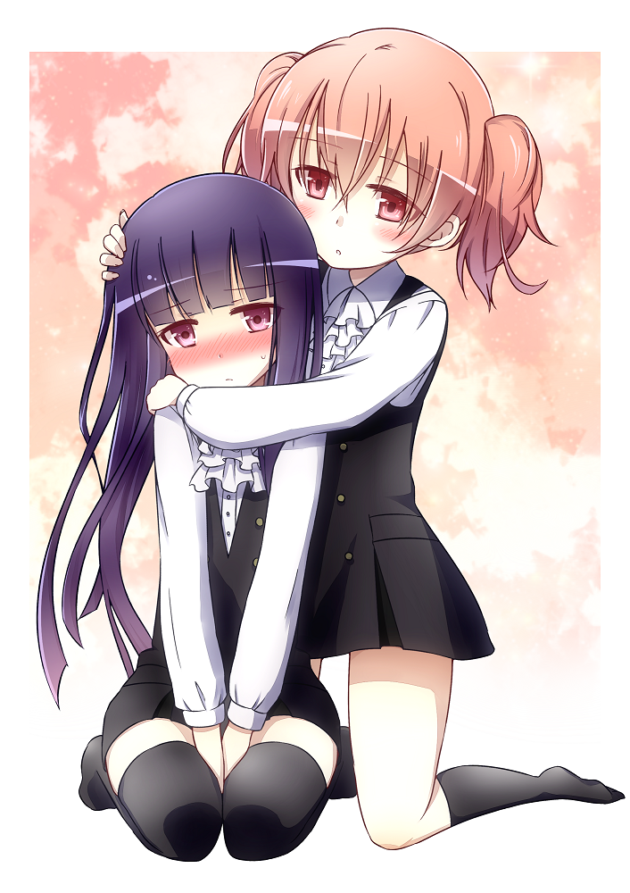 shirakiin ririchiyo and roromiya karuta (inu x boku ss) drawn by yutamaro