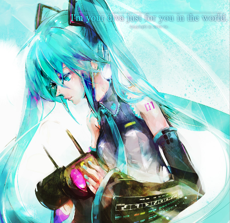 hatsune miku (vocaloid) drawn by nekoif