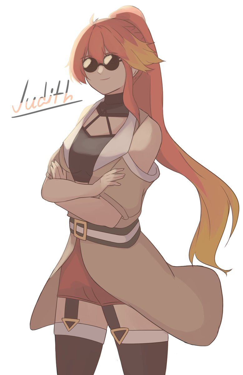 judith lanster (eiyuu densetsu and 2 more) drawn by not_sauce