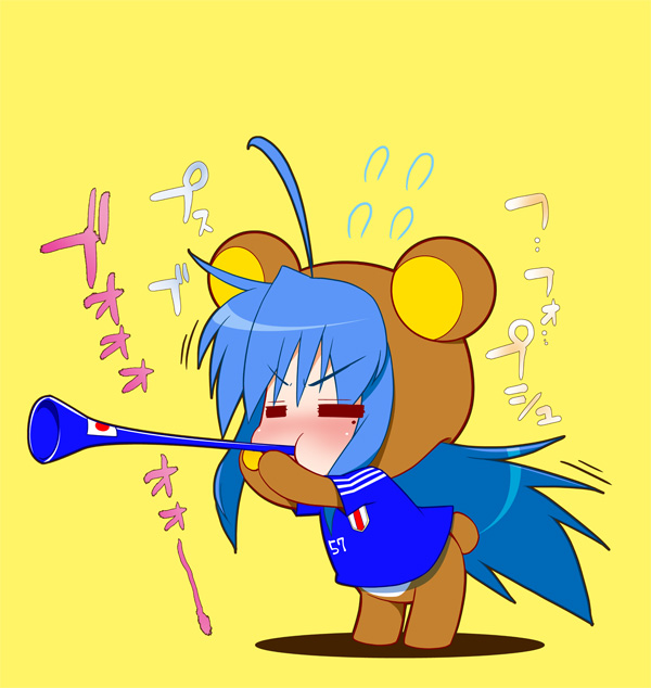 izumi konata and rilakkuma (lucky star and 1 more)