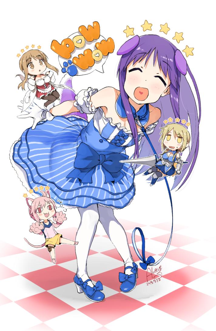 ichii yui, hinata yukari, nonohara yuzuko, and matsumoto yoriko (yuyushiki and 1 more) drawn by rkrk