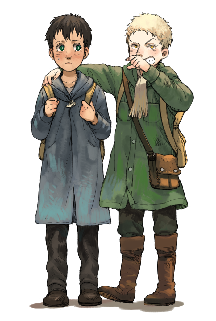 reiner braun and bertolt hoover (shingeki no kyojin) drawn by prema-ja