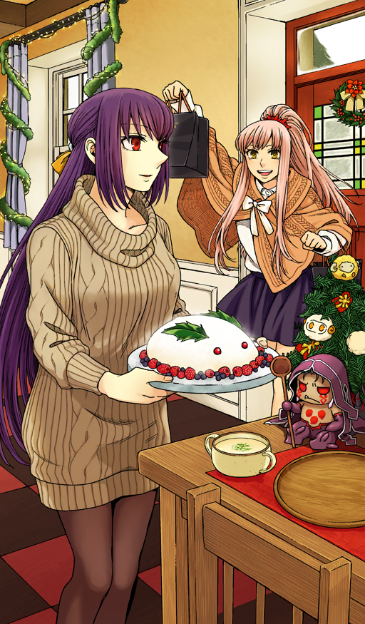 scathach, cu chulainn, scathach skadi, medb, mini cu-chan, and 2 more (fate and 1 more) drawn by yamazaki_kore