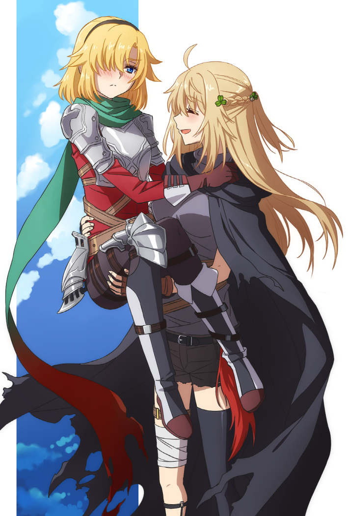 future princess and future knight (guardian tales) drawn by oiun