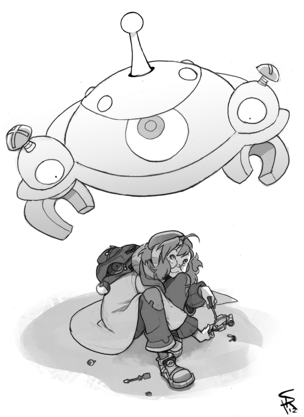 magnemite, magnezone, and madison (pokemon) drawn by shaun_healey