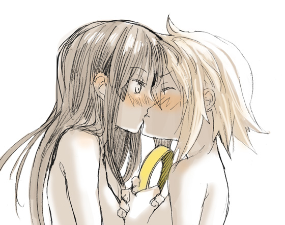 akiyama mio and tainaka ritsu (k-on!) drawn by fukutarou_(enji127)