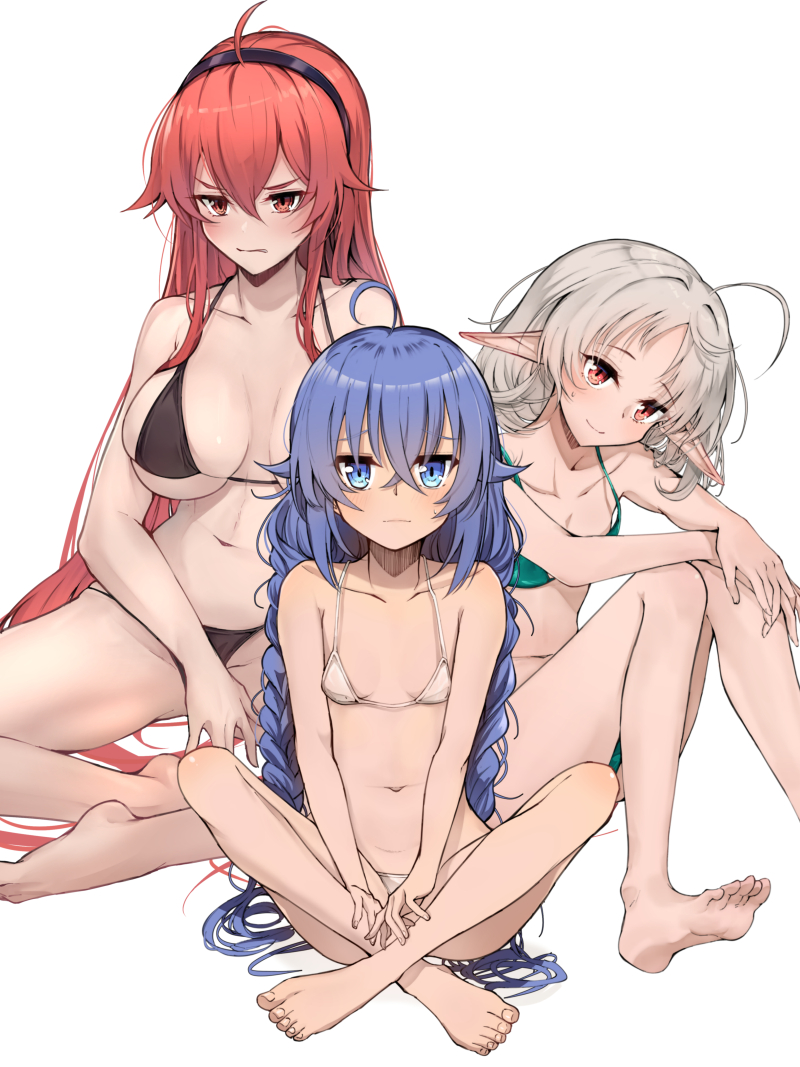 roxy migurdia, eris greyrat, and sylphiette (mushoku tensei) drawn by nakatokung