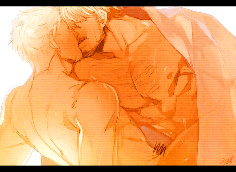 reiner braun and mike zakarius (shingeki no kyojin) drawn by kyosuke