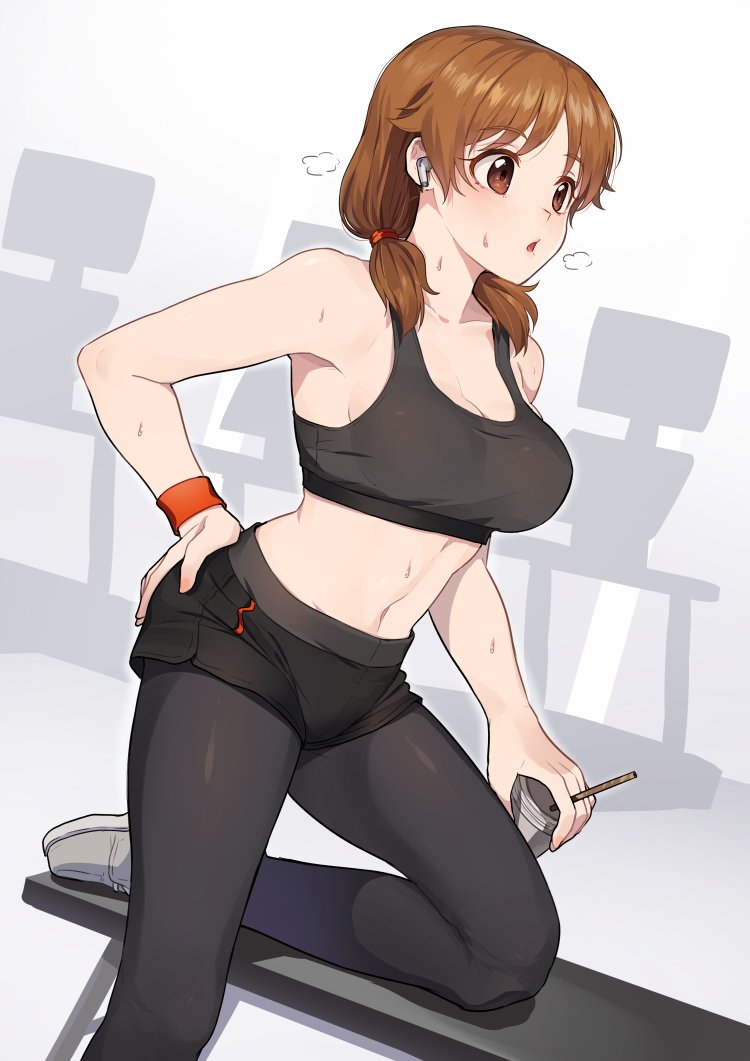 katagiri sanae (idolmaster and 1 more) drawn by kamille_(vcx68)