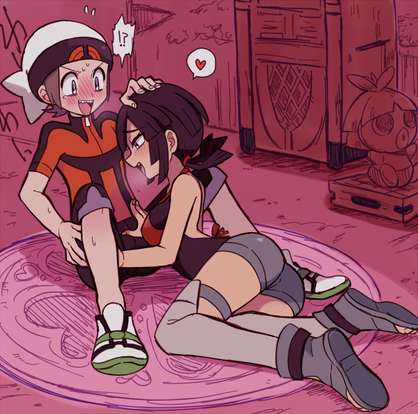 brendan, zinnia, and smoochum (pokemon and 1 more) drawn by remotarou