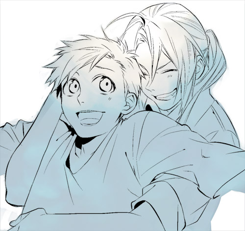 edward elric and alphonse elric (fullmetal alchemist) drawn by naoko_(naonocoto)