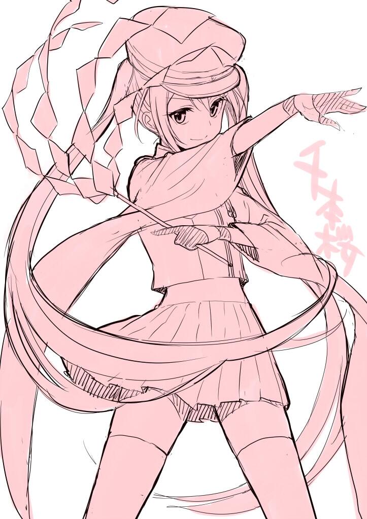 hatsune miku (vocaloid and 1 more) drawn by hara_tsumoi