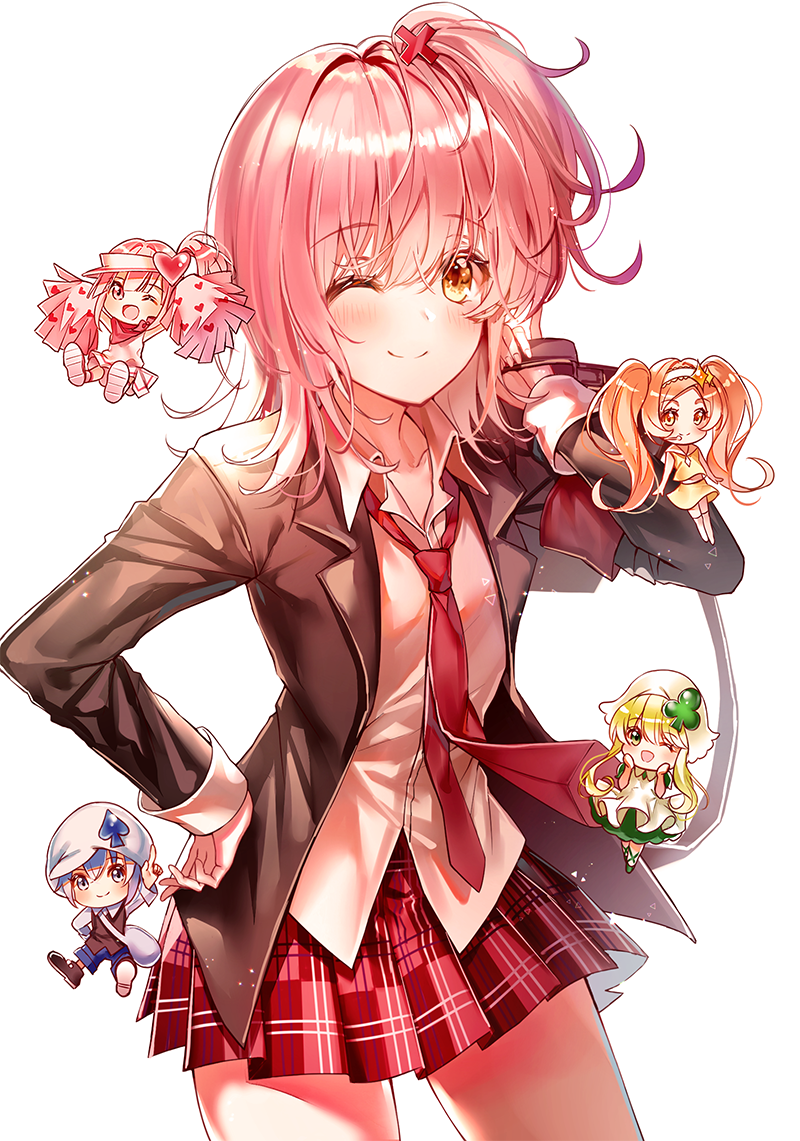 hinamori amu, ran, suu, miki, and dia (shugo chara!) drawn by lium