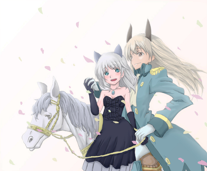 sanya v. litvyak and eila ilmatar juutilainen (world witches series and 1 more) drawn by akita_(akitatta)