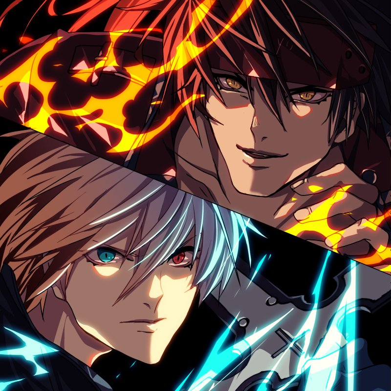 sol badguy and ky kiske (guilty gear and 1 more) drawn by peko_(opal)