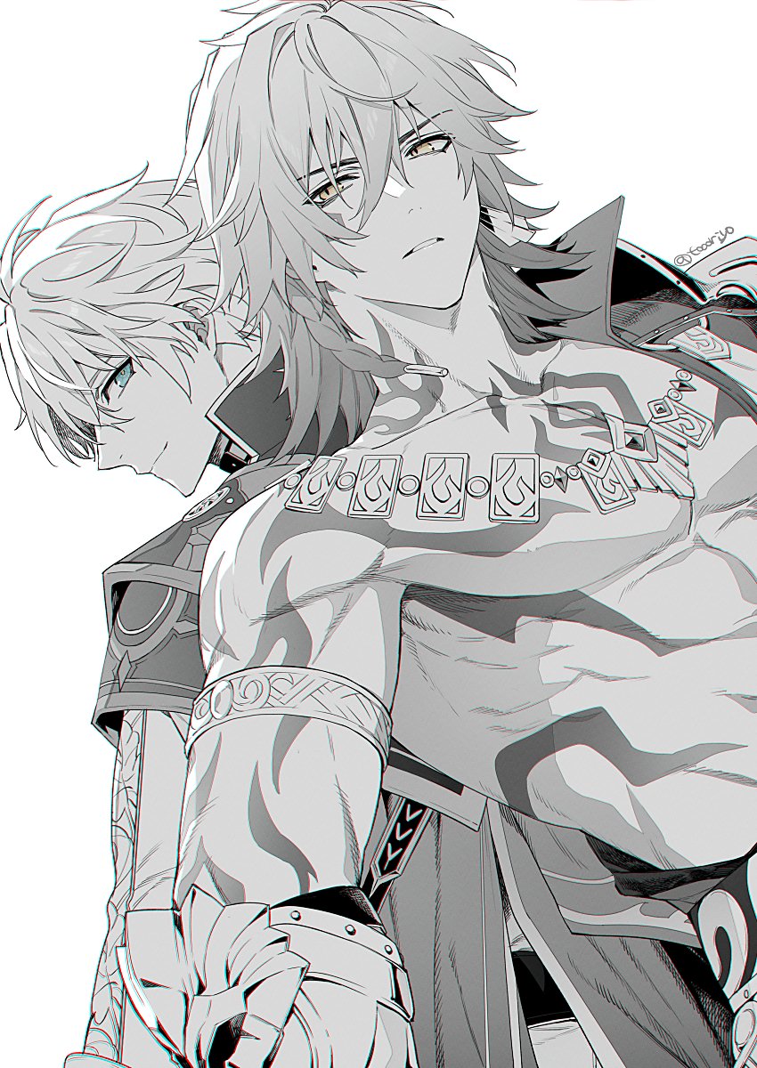 phainon and mydei (honkai and 1 more) drawn by toriyoshi