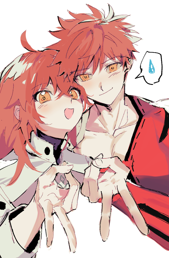 fujimaru ritsuka, emiya shirou, and senji muramasa (fate and 1 more) drawn by ss_un17
